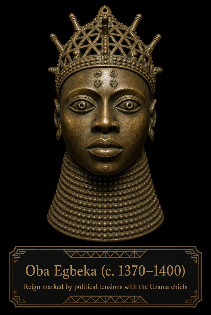 Bronze-style portrait head of Ọba Egbeka