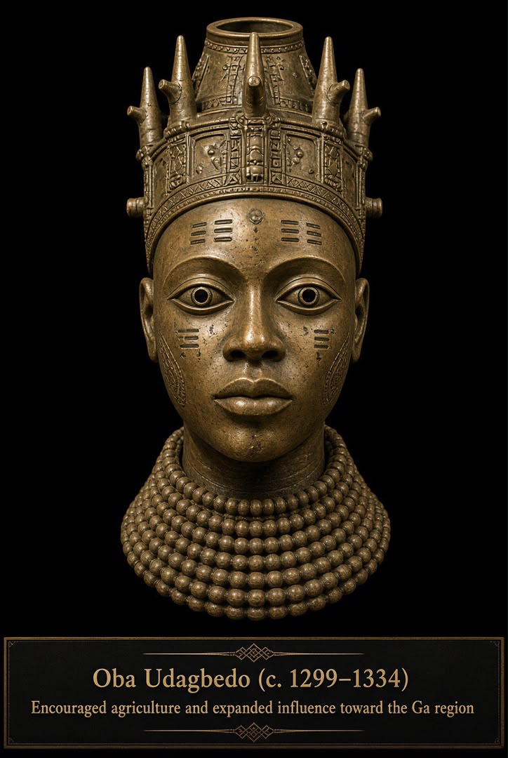 Bronze-style portrait head of Ọba Udagbedo