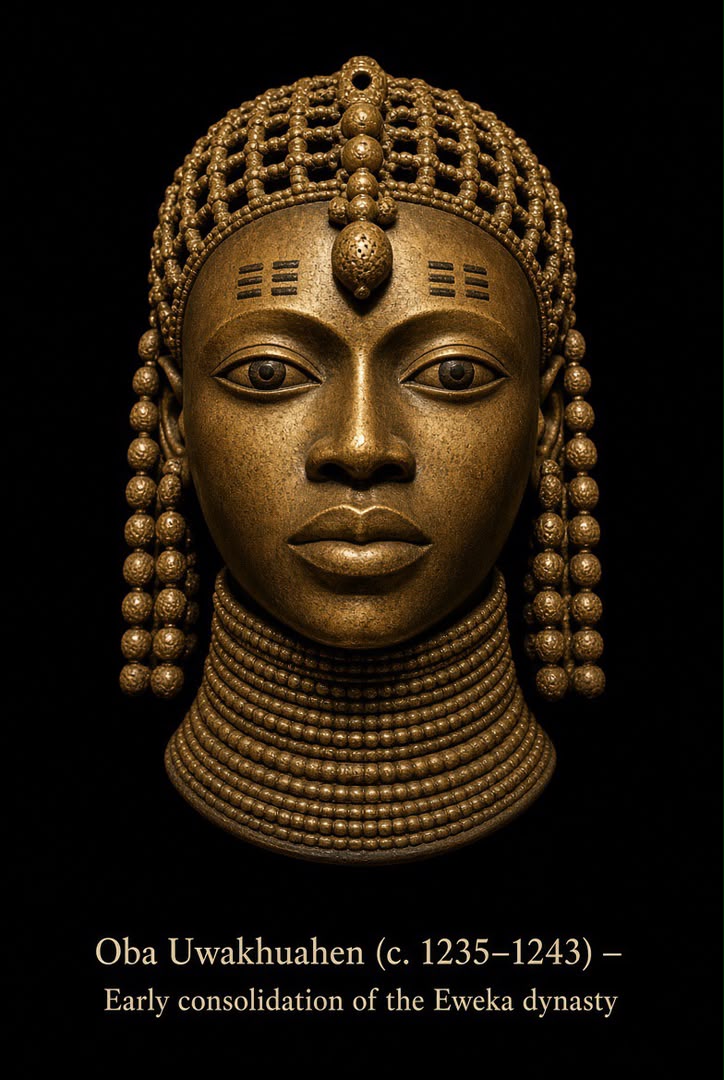 Bronze-style portrait head of Ọba Uwakhuahen